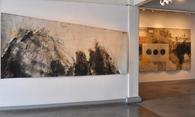 Gesture on Felt (painting & performance) 2011, 2011