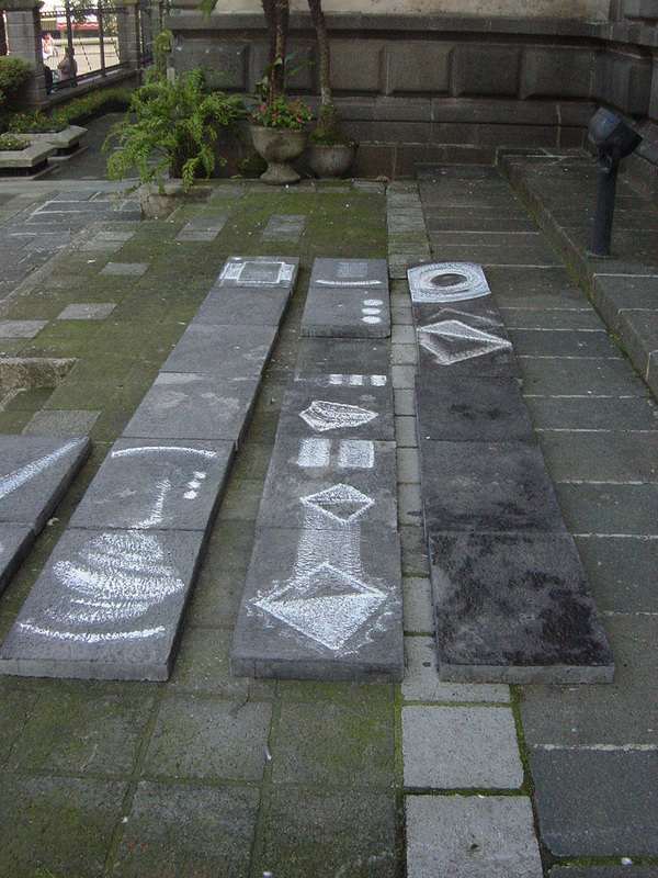 Bed stones different view