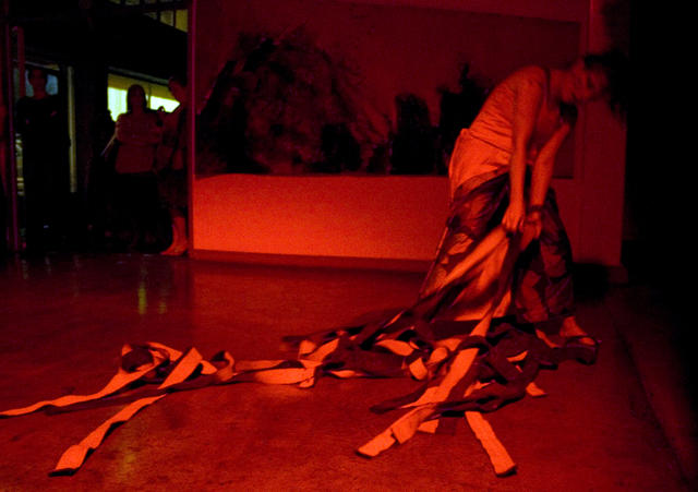 Gesture on Felt (painting & performance) 2011, 2011
