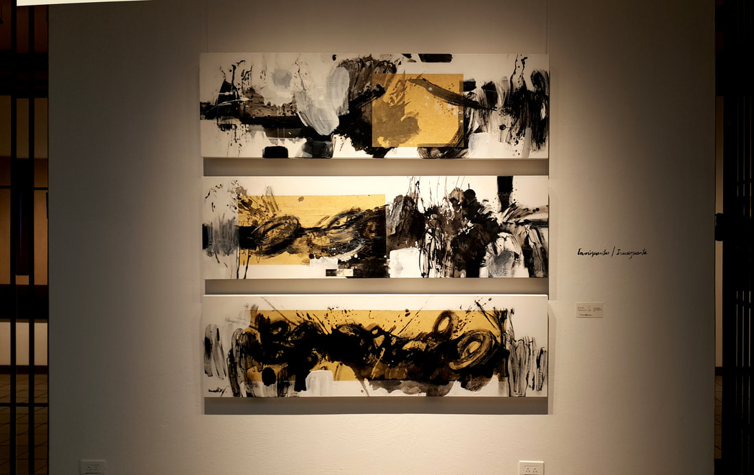 The Border / Immigrants, 2018, Installation & mural