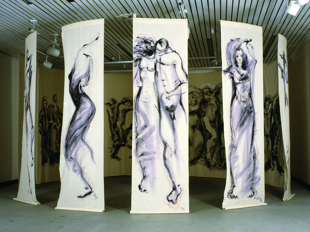 Couples on canvases 1x 5 m Costa Rican Art Museum