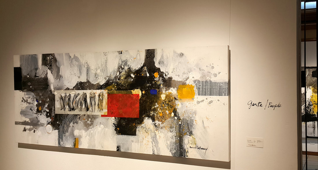 The Border / Immigrants, 2018, Installation & mural